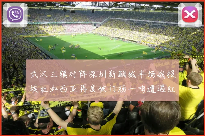 武汉三镇对阵深圳新鹏城半场战报埃杜加西亚再度破门杨一鸣遭遇红牌处罚